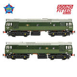 Bachmann 32-341SFX OO Gauge Class 25/2 D5282 BR Two-Tone Green (Small Yellow Panels)  