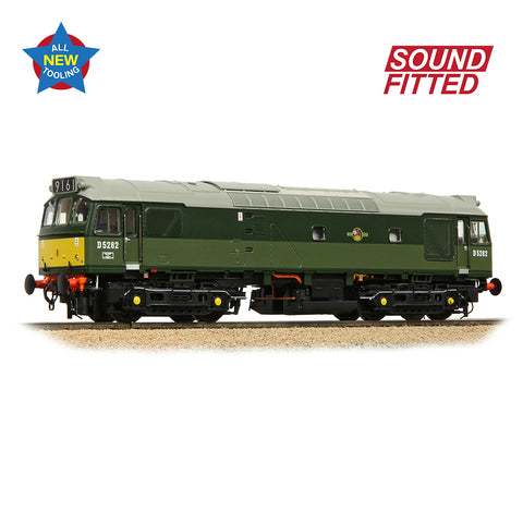 Bachmann 32-341SF OO Gauge Class 25/2 D5282 BR Two-Tone Green (Small Yellow Panels)
