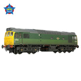 Bachmann 32-342 OO Gauge Class 25/2 D7525 BR Two-Tone Green (Full Yellow Ends) [W]
