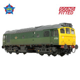 Bachmann 32-342SF OO Gauge Class 25/2 D7525 BR Two-Tone Green (Full Yellow Ends) [W]