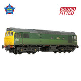 Bachmann 32-342SF OO Gauge Class 25/2 D7525 BR Two-Tone Green (Full Yellow Ends) [W]