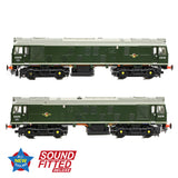 Bachmann 32-343ASFX OO Gauge Class 25/1 D5179 BR Green (Small Yellow Panels)
