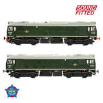 Bachmann 32-343SF OO Gauge Class 25/1 D5225 BR Green (Small Yellow Panels)