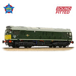 Bachmann 32-343SF OO Gauge Class 25/1 D5225 BR Green (Small Yellow Panels)