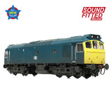 Bachmann 32-346SFX OO Gauge Class 25/2 25106 BR Blue [W]