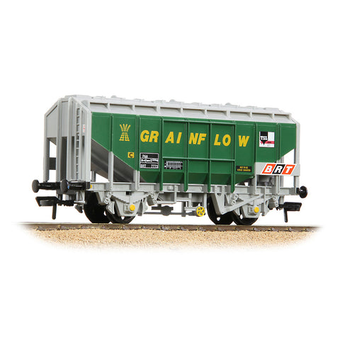 Bachmann 33-132A OO Gauge 35 Ton PAA Bulk Grain Wagon 'Grainflow' Green & Grey