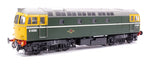 Heljan 3378 OO Gauge Class 33/2 D6596 BR Green Full Yellow Ends