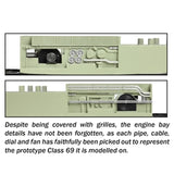 Bachmann 35-776 OO Gauge Class 69 69001 'Mayflower' GBRf (UK & US Flags)