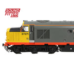 Bachmann 35-305SFX OO Gauge Class 37/0 Centre Headcode 37371 BR Railfeight (Red Stripe)