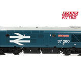 Bachmann 35-309SF OO Gauge Class 37/0 Centre Headcode 37260 'Radio Highland' BR Blue (Large Logo)