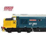 Bachmann 35-309SF OO Gauge Class 37/0 Centre Headcode 37260 'Radio Highland' BR Blue (Large Logo)
