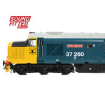 Bachmann 35-309SFX OO Gauge Class 37/0 Centre Headcode 37260 'Radio Highland' BR Blue (Large Logo)