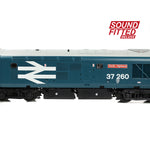 Bachmann 35-309SFX OO Gauge Class 37/0 Centre Headcode 37260 'Radio Highland' BR Blue (Large Logo)