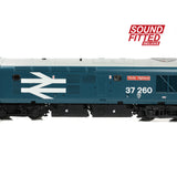 Bachmann 35-309SFX OO Gauge Class 37/0 Centre Headcode 37260 'Radio Highland' BR Blue (Large Logo)