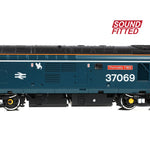 Bachmann 35-312SF OO Gauge Class 37/0 Split Headcode 37069 'Thornaby TMD' BR Blue (White Stripe)