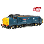 Bachmann 35-312SFX OO Gauge Class 37/0 Split H/C 37069 'Thornaby TMD' BR Blue (White Stripe)