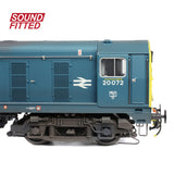 Bachmann 35-356SF OO Gauge Class 20/0 Disc Headcode 20072 BR Blue [W](DCC SOUND)