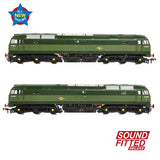 Bachmann 35-410BSFX OO Gauge Class 47/0 D1940 BR Two-Tone Green (Small Yellow Panels) SOUND FITTED DELUXE