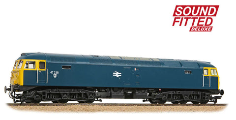 Bachmann 35-411BSFX OO Gauge Class 47/0 47238 BR Blue SOUND FITTED DELUXE