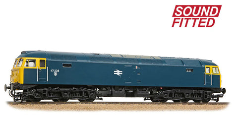 Bachmann 35-411BSF OO Gauge Class 47/0 47238 BR Blue SOUND FITTED