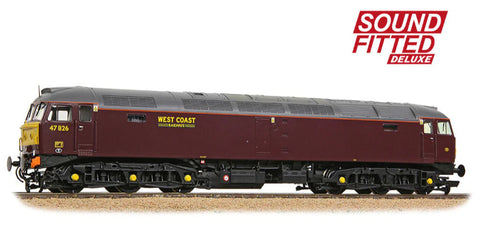 Bachmann 35-431SFX OO Gauge Class 47/4 47826 WCRC Maroon SOUND FITTED DELUXE