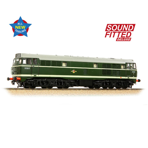 Bachmann 35-801ASFX OO Gauge Class 30 D5617 BR Green (Late Crest)