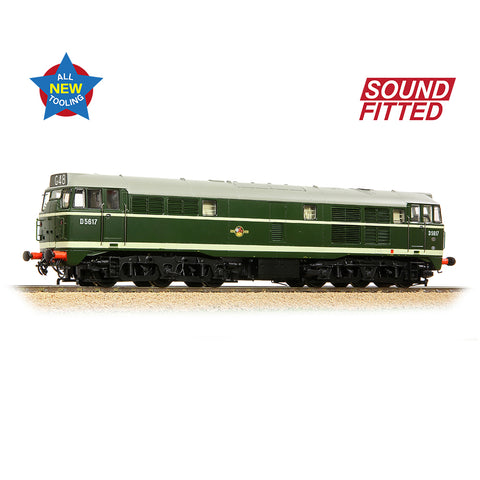 Bachmann 35-801ASF OO Gauge Class 30 D5617 BR Green (Late Crest)