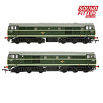 Bachmann 35-802ASFX OO Gauge Class 30 D5862 BR Green (Small Yellow Panels) SOUND FITTED DELUXE