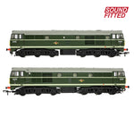 Bachmann 35-802SF OO Gauge Class 30 D5574 BR Green (Small Yellow Panels) SOUND FITTED