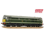 Bachmann 35-802SF OO Gauge Class 30 D5574 BR Green (Small Yellow Panels) SOUND FITTED