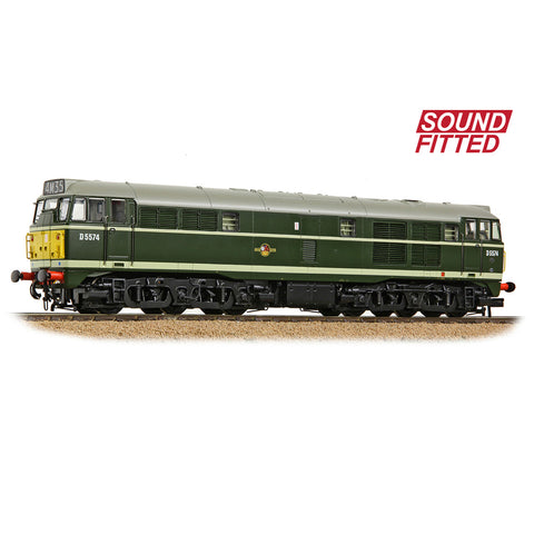 Bachmann 35-802SF OO Gauge Class 30 D5574 BR Green (Small Yellow Panels) SOUND FITTED