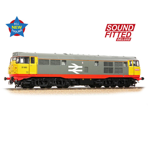 Bachmann 35-821SFX OO Gauge Class 31/1 31180 BR Railfreight (Red Stripe)