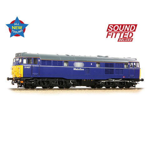 Bachmann 35-830SFX OO Gauge Class 31/4 31407 Mainline Freight