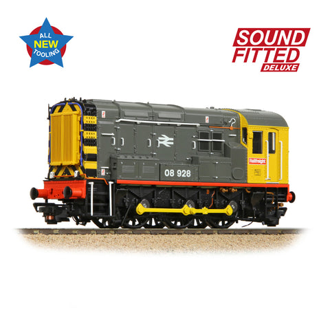 Bachmann 35-906SFX OO Gauge Class 08 08928 BR Railfreight (Red Stripe)