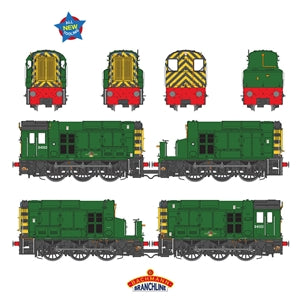 Bachmann 35-945 OO Gauge Class 13 D4502 BR Green (Wasp Stripes)