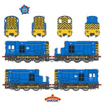 Bachmann 35-946 OO Gauge Class 13 13003 BR Blue