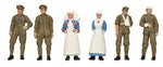 Bachmann 36-409 OO Gauge WW1 Medical Staff and Soldiers Figures