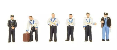 Bachmann 36-420 OO Gauge Midlands Pullman Stewards and Train Crew Figures