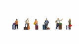 Noch 36217 N Gauge Passengers (7) with Modern Luggage Figure Set