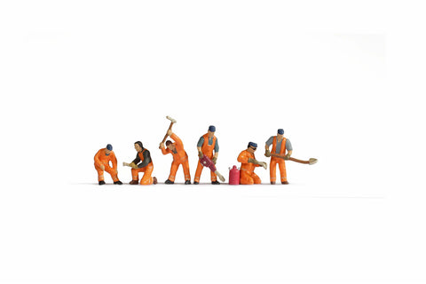 Noch 36276 N Gauge Railway Track Workers (6) Figure Set