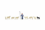 Noch 36748 N Gauge Shepherd & Sheep Figures Set