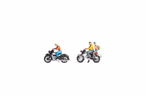 Noch 36904 N Gauge Motorcyclists (2) Figure Set