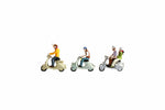 Noch 36910 N Gauge Scooter Riders (3) Figure Set