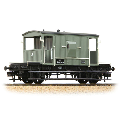 Bachmann 37-528E OO Gauge BR 20T Brake Van BR Grey (Early)