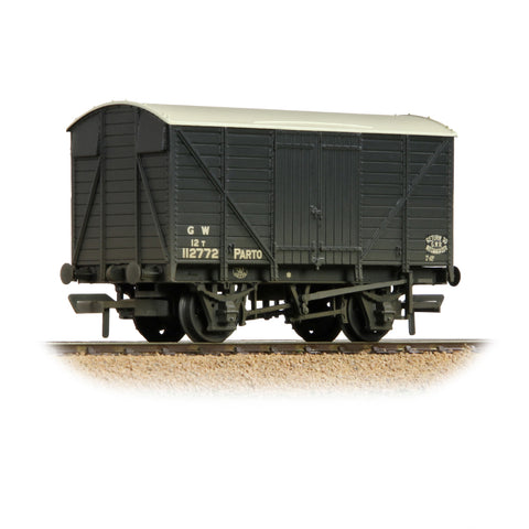 Bachmann 37-727B OO Gauge GWR 12T 'Parto' Ventilated Van 'Parto' GWR Grey [W]