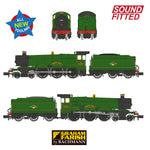 Graham Farish 372-011SF N Gauge GWR 49XX 4936 Kinlet Hall BR Lined Green (Late) DCC SOUND