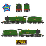 Graham Farish 372-011 N Gauge GWR 49XX 4936 Kinlet Hall BR Lined Green (Late)