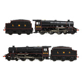 Graham Farish 372-135B N Gauge LMS 5MT 'Black 5' with Riveted Tender 5004 LMS Lined Black