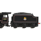 Graham Farish 372-136B N Gauge LMS 5MT 'Black 5' with Welded Tender 45247 BR Lined Black (Early Emb.)