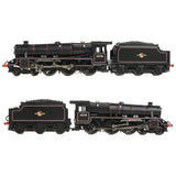 Graham Farish 372-137B N Gauge LMS 5MT 'Black 5' with Welded Tender 45198 BR Lined Black (Late Crest)